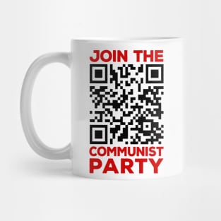 Rick Roll QR Code - Join The Communist Party Mug